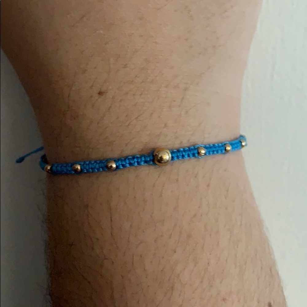 Alvaro Avila Bracelet w/ GF rounds - Blue